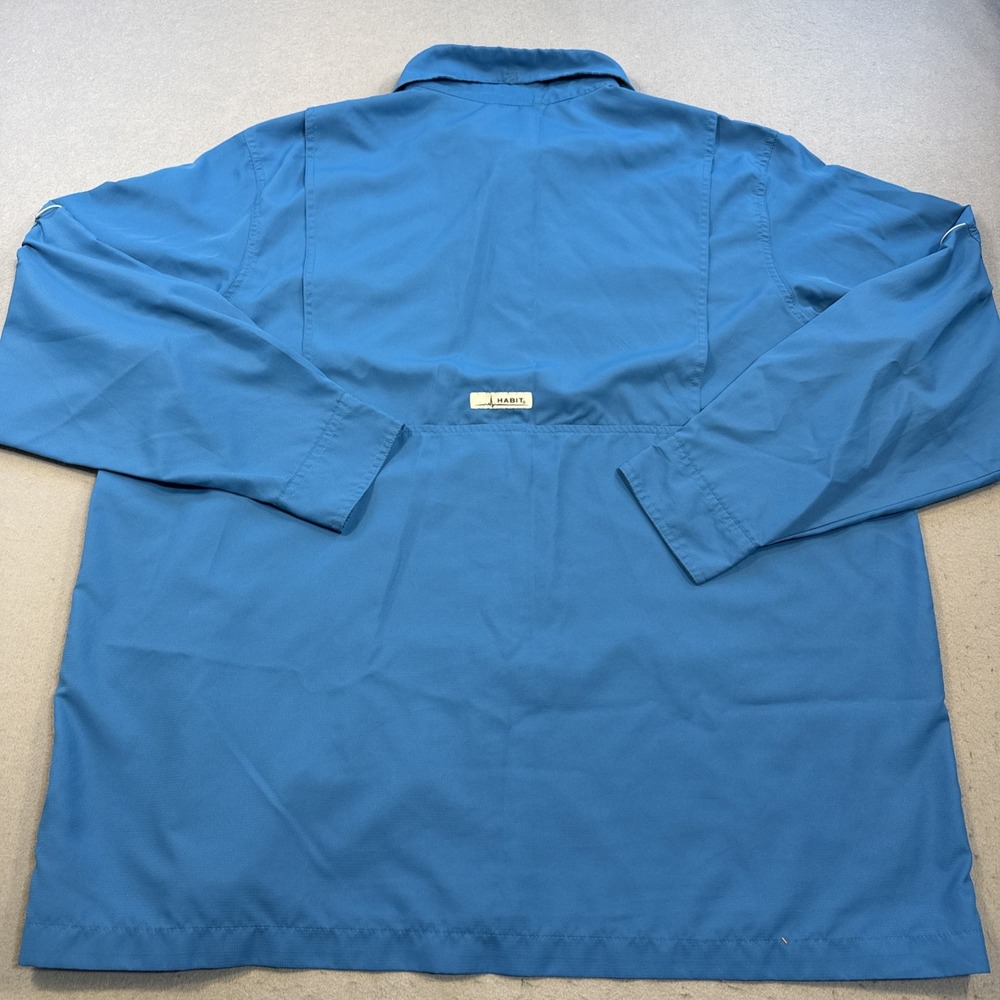 Habitat Shirt Mens XL  Fishing BLUE  Vented Outdoor Long Sleeve UPF 30+ - Picture 6 of 7